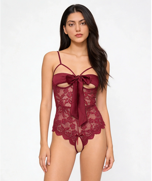 Ezra Open Bust Transparent Lingerie